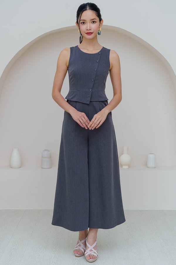 HADID VEST JUMPSUIT (GREY)
