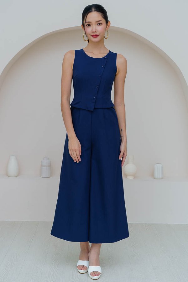 HADID VEST JUMPSUIT (NAVY)