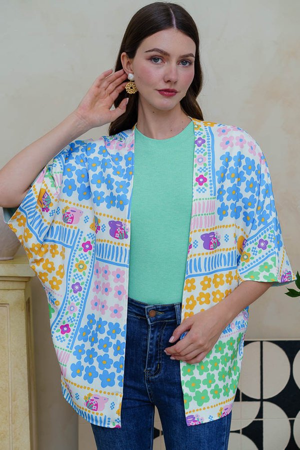 THE FLOWER CHILD REVERSIBLE KIMONO JACKET
