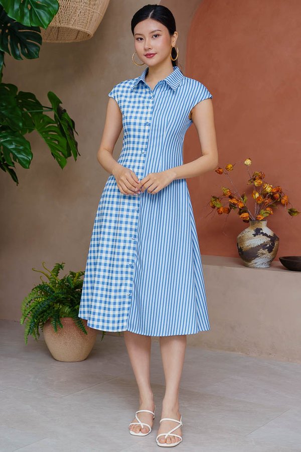 EUGENIE CLOUDLANE A-LINE DRESS (BALTIC BLUE)