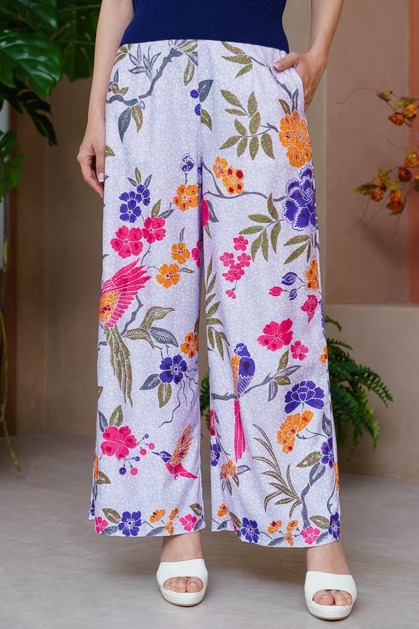 BOBOLI BOTANICA BATIK PANTS (LILAC)