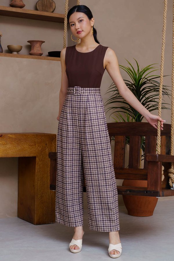 ODESSA PRINTED JUMPSUIT (TIRAMISU)