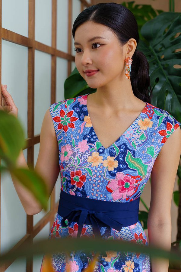 CAPRI BATIK CULOTTES JUMPSUIT (NOCTURNAL INDIGO)
