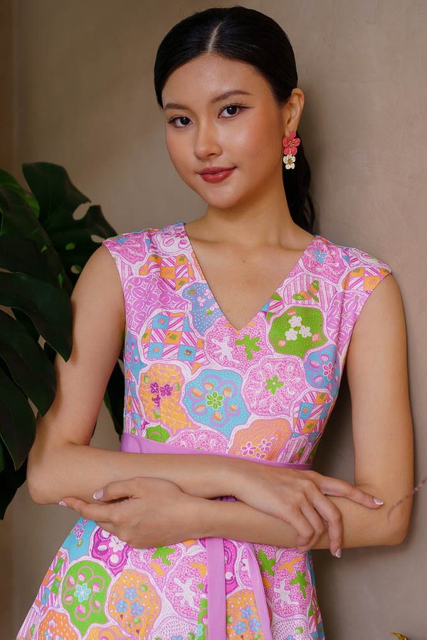 CAPRI BATIK CULOTTES JUMPSUIT (DREAMSCAPE PINK)