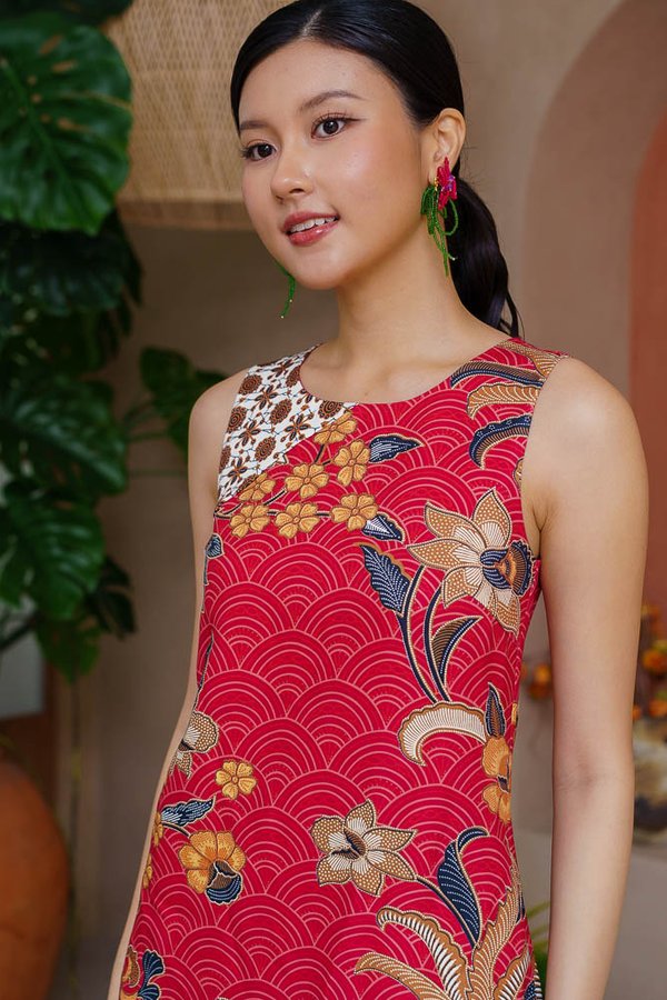 *PREORDER* ESTARI BATIK DRESS (LADYBUG RED)