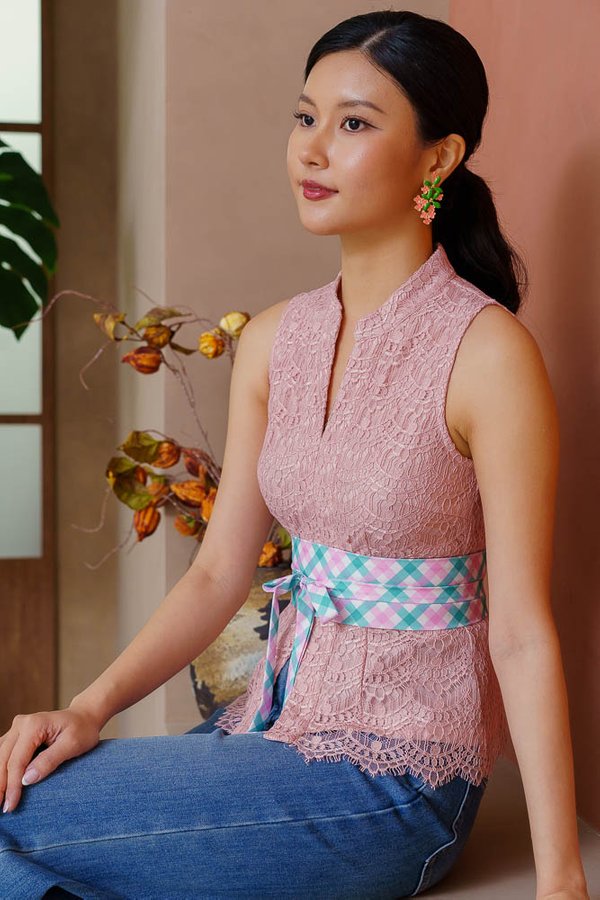 AANYA LACE NYONYA KEBAYA (QUARTZ PINK)