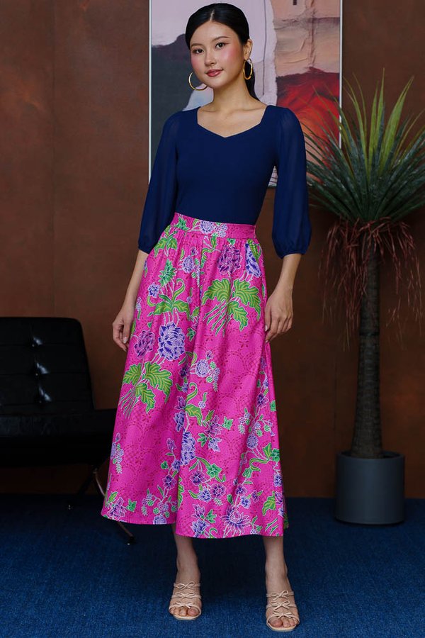 SORA BATIK WIDE LEGGED CULOTTES (FUCHSIA PINK)