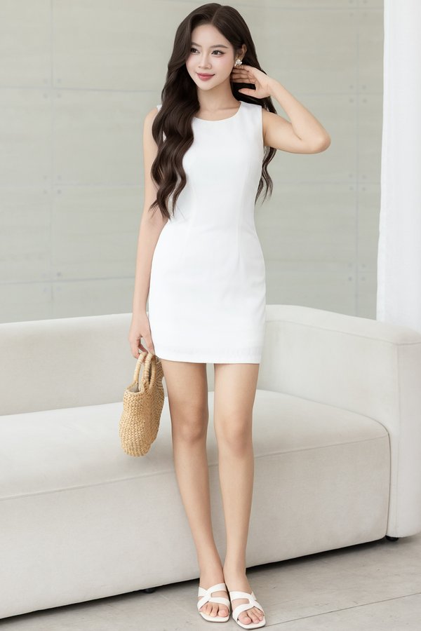 EDRIS CONVERTIBLE LACE DRESS (WHITE)