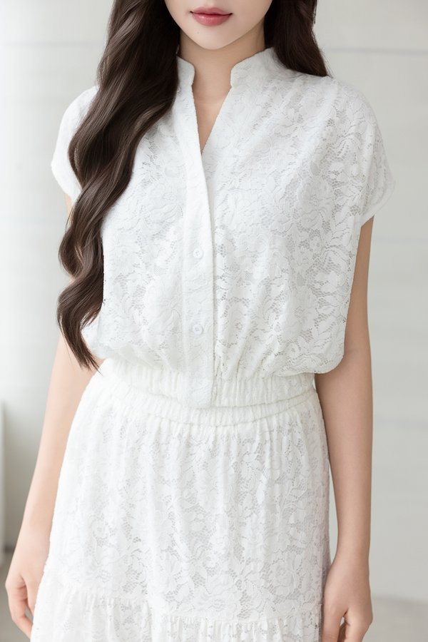 ASTORIA LACE TOP (WHITE)