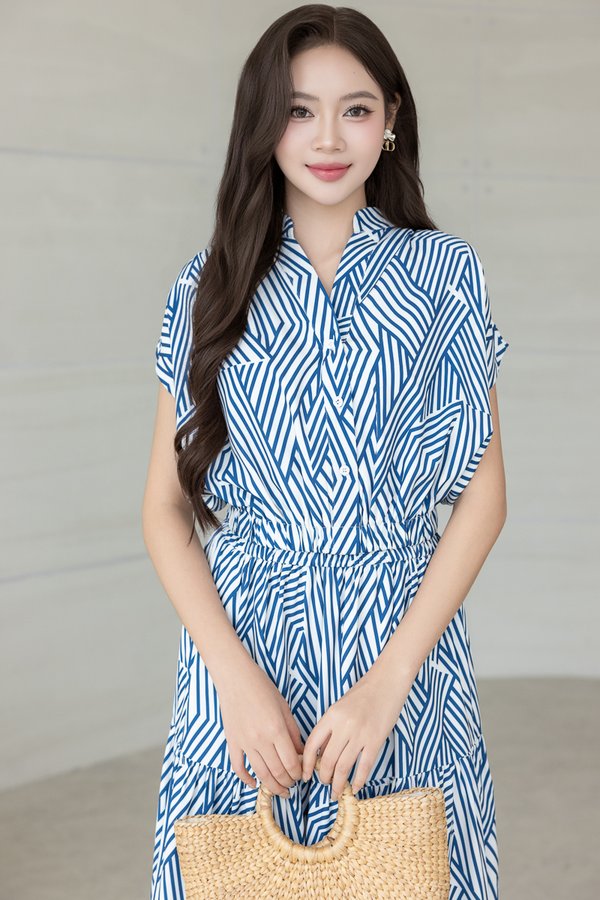 WESLYNN GEO TOP (CLASSIC BLUE)