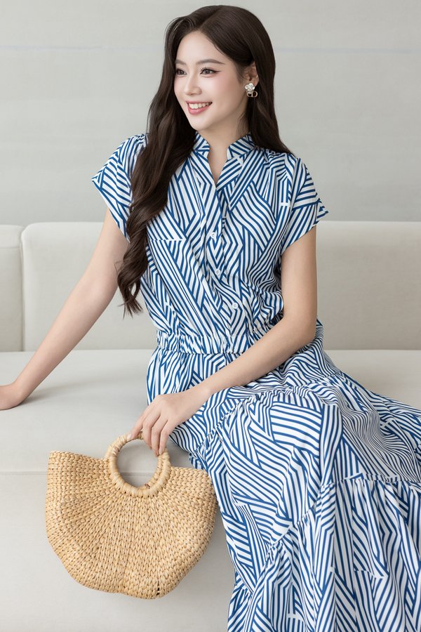 WESLYNN GEO TOP (CLASSIC BLUE)