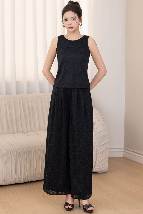 MARIS LACE PANTS (BLACK)