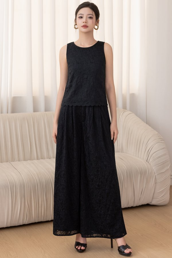 MARIS LACE PANTS (BLACK)