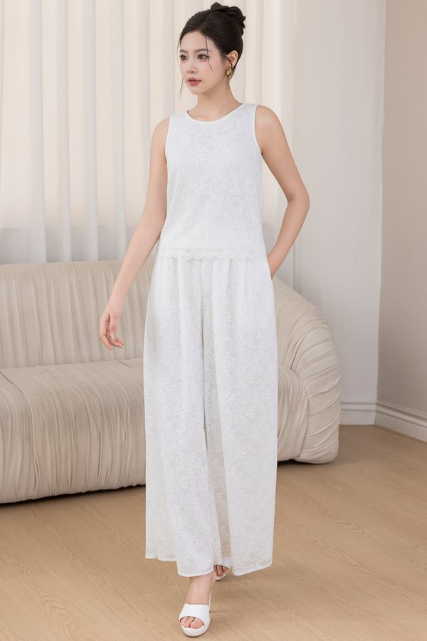 MARIS LACE PANTS (WHITE)