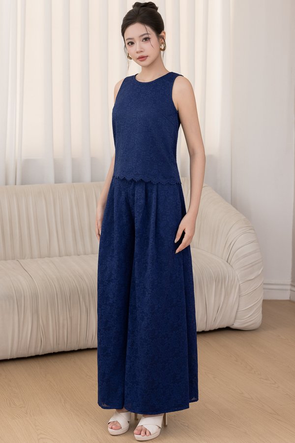 MARIS LACE PANTS (NAVY)