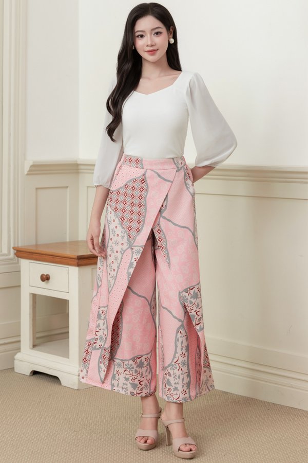 GENDIS BATIK DOUBLE FOLD PANTS (SEKAR JAGAD PINK)
