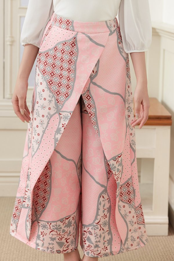 GENDIS BATIK DOUBLE FOLD PANTS (SEKAR JAGAD PINK)