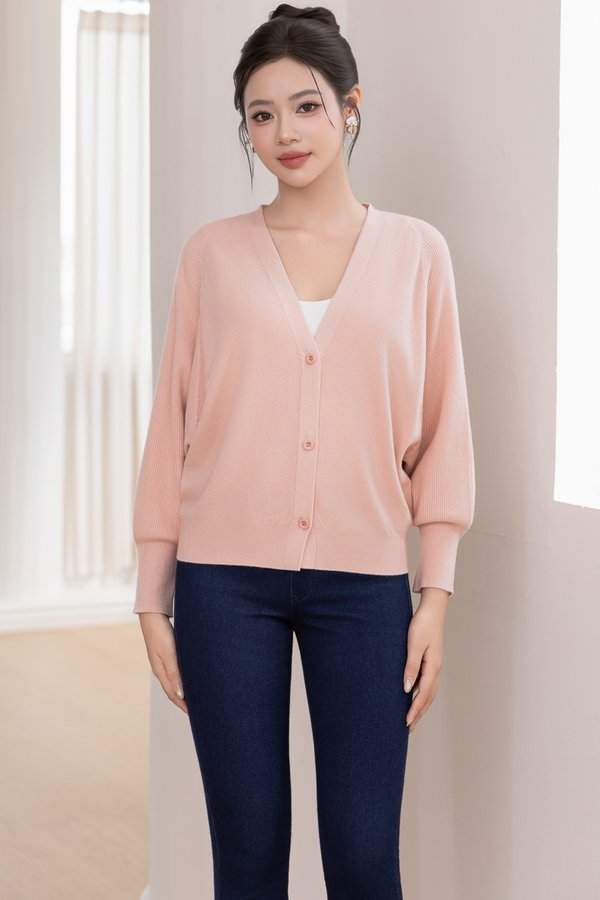 LILIBET KNIT CARDIGAN (PINK)
