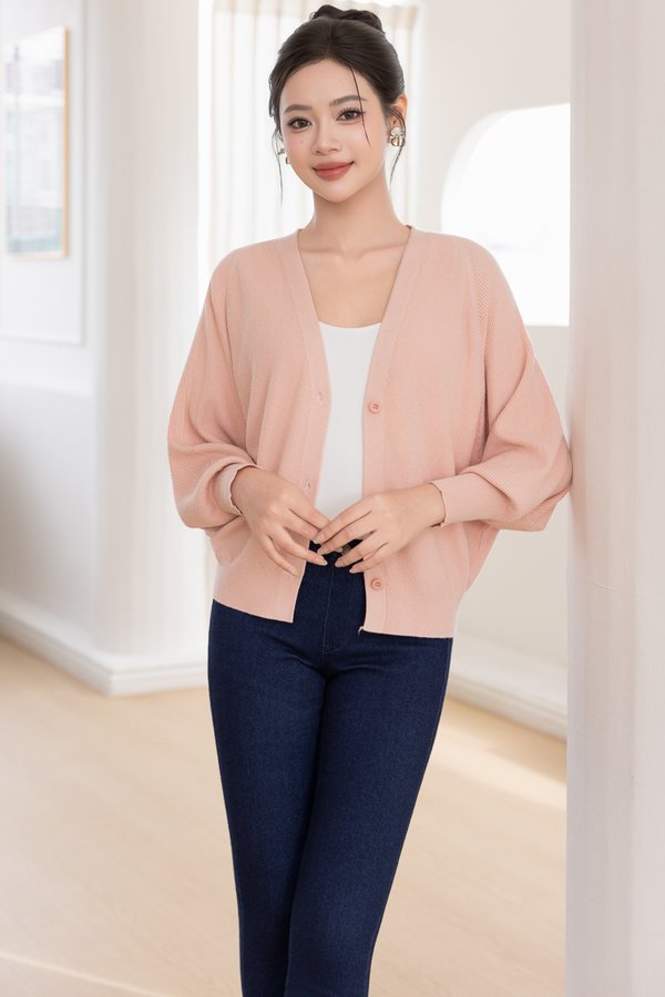 LILIBET KNIT CARDIGAN (PINK)