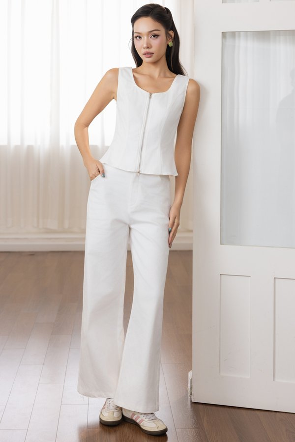 ODESSA WIDE STRAIGHT JEANS (WHITE)